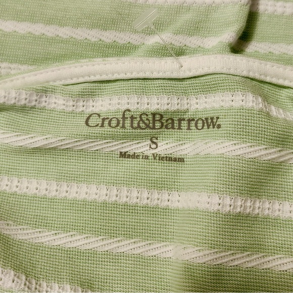 croft & barrow Green Striped Top - Picture 3 of 3